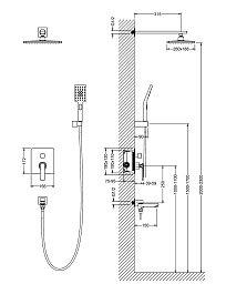 Timo Душевая система Torne SX-4399/03SM черный – фотография-7
